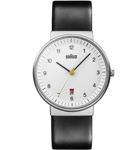 Braun Bn0032 Classic Stainless Steel Classic Analogue Watch Bn0032whbkg - Grey