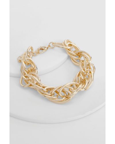 Boohoo Link Chain Bracelet - Metallic