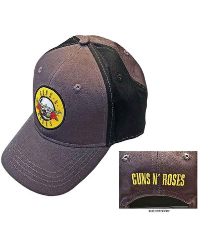Guns N Roses Circle Band Logo Strapback Baseball Cap - Blue