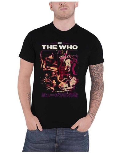 The Who Japan ́73 Cotton T-shirt - Black