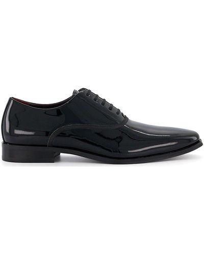 Dune 'swallow' Leather Oxfords - Black