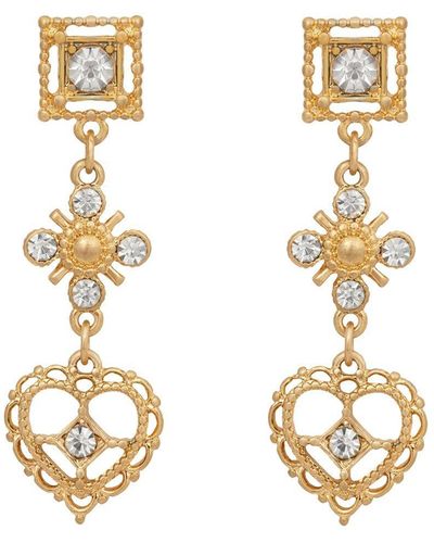Bibi Bijoux Gold 'wear Your Heart On Your Sleeve' Earrings - Metallic