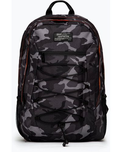 Hype Mono Camo Maxi Backpack - Black