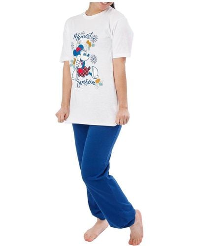 Disney Minnie Mouse Christmas Pyjamas - Blue