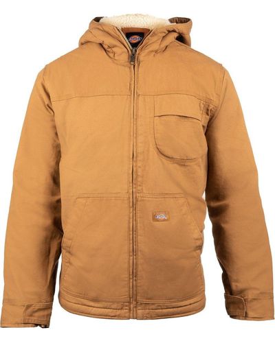 Dickies Sherpa Lined Duck Jacket - Orange