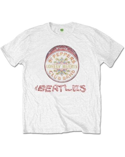 The Beatles Drum Logo T-shirt - White