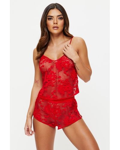 Ann Summers The Dark Hours Cami Set - Red