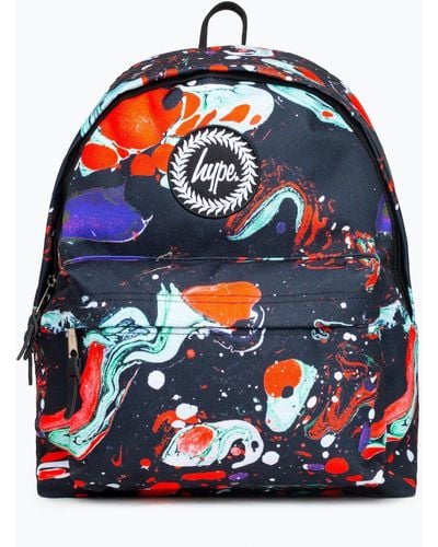 Hype Red Marble Backpack - Multicolour