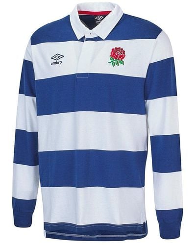 Umbro England Classic Stripe Rugby Jersey - Blue