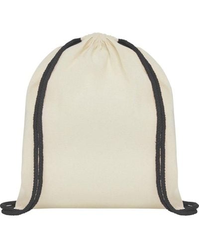 Bullet Oregon Cotton Drawstring Bag - Natural