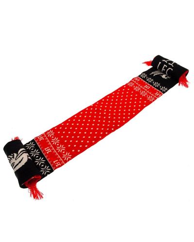 Liverpool Fc Snowflake Scarf - Red