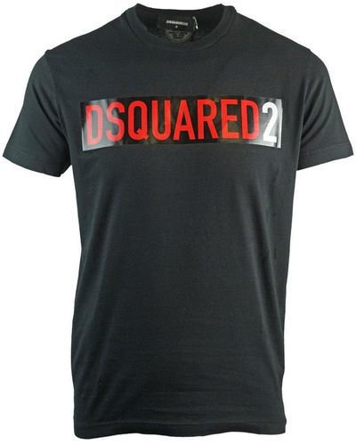 DSquared² Cool Fit Block Logo Black T-shirt