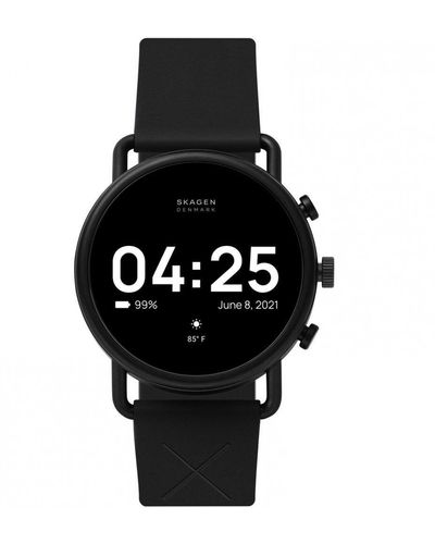 Skagen Falster Stainless Steel Digital Quartz Wear Os Watch - Skt5202 - Black
