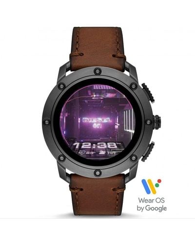 DIESEL ON Axial Stainless Steel Digital Quartz Wear Os Watch - Dzt2032 - Multicolour