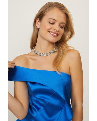 Coast Diamante Embellished Statement Necklace - Blue