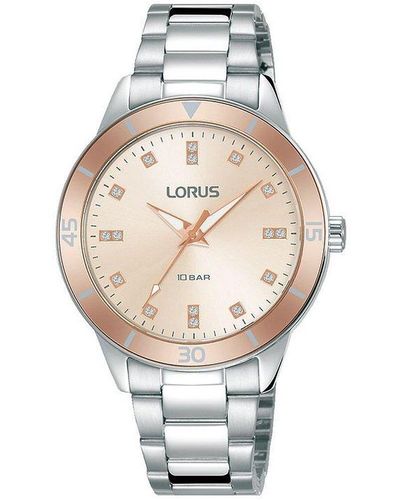 Lorus Stainless Steel Classic Analogue Quartz Watch - Rg241rx9 - White