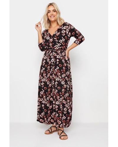 Yours Floral Print Maxi Dress - White