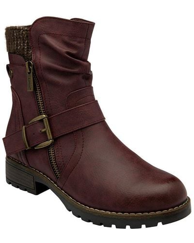 Lotus Bordo 'jemma' Zip-up Ankle Boots - Brown
