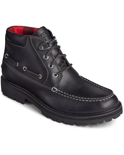 Sperry Top-Sider 'authentic Original Lug Chukka' Leather Boots - Black