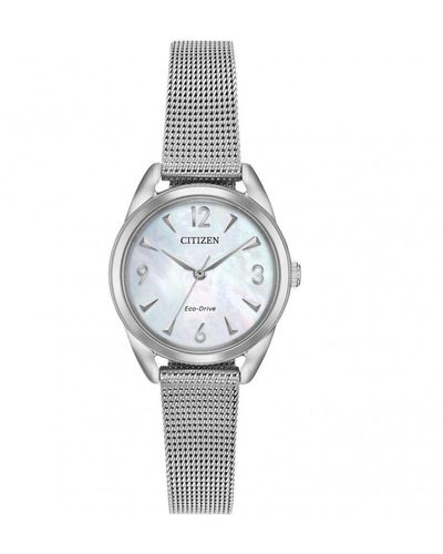Citizen Eco-drive Stainless Steel Classic Eco-drive Watch - Em0680-53d - White