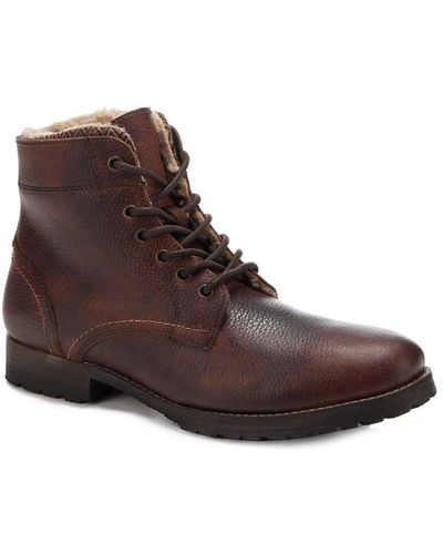 Mantaray Leather Varna Boots - Brown