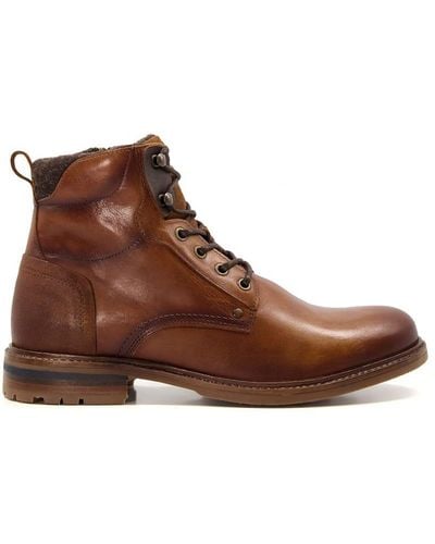 Dune 'cordials' Leather Smart Boots - Brown