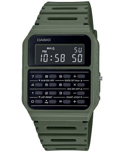 G-Shock Retro Calculator Plastic/resin Classic Digital Watch - Ca-53wf-3bef - Green