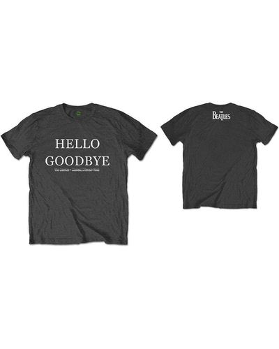 The Beatles Hello Goodbye Back Print T-shirt - Black