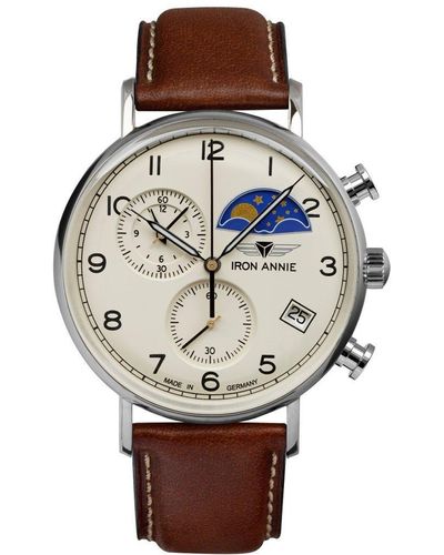 IRON ANNIE Amazonas Impression Stainless Steel Classic Watch - 5994-5 - Natural