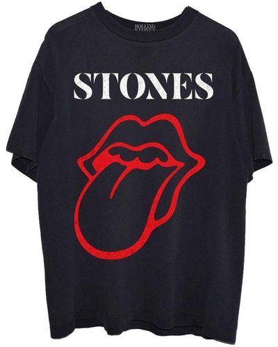The Rolling Stones Sixty Logo Cotton T-shirt - Blue