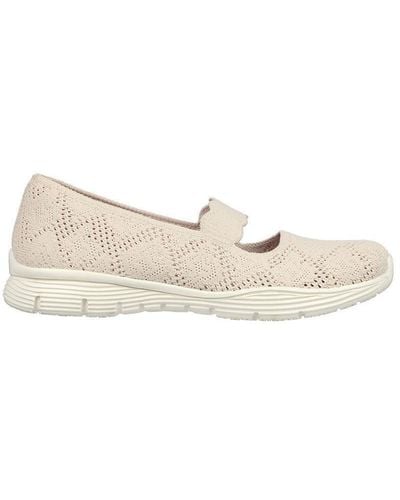 Skechers Light Pink 'seager' Shoes - White