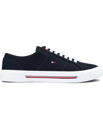 Tommy Hilfiger Corporate Vulc Trainers - Blue