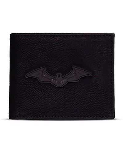 Batman Logo Patch Bi-fold Wallet, Male, Black (mw003122bat)