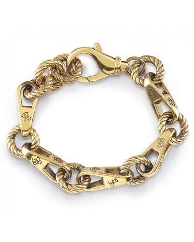 Guess 4g Vintage Stainless Steel Bracelet - Ubb01011agl - Metallic