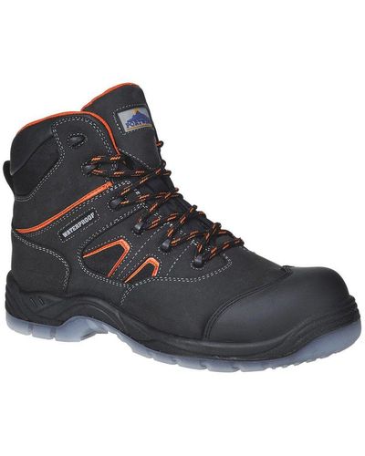 Portwest Leather Compositelite All Weather Safety Boots - Black