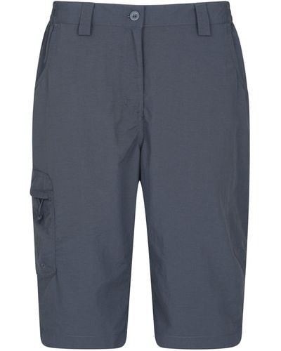 Mountain Warehouse Explore Capris Everyday Fade & Shrink Resistant Trousers - Blue