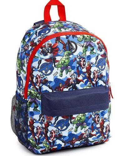 Marvel Avengers Superheros Large Backpack - Blue