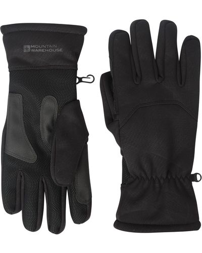 Mountain Warehouse Extreme Waterproof Gloves Breathable Winter Ski - Black