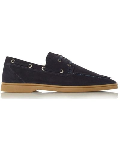 Dune 'barclay' Suede Boat Shoes - Blue
