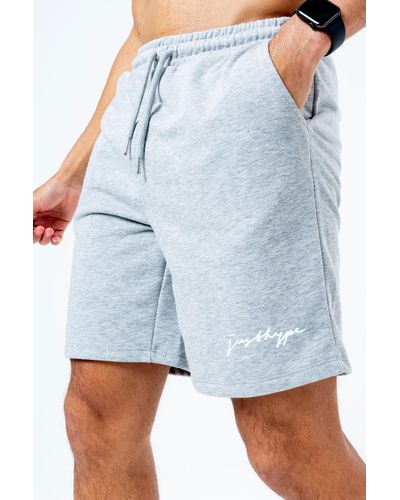 Hype Scribble Logo Jersey Shorts - Blue