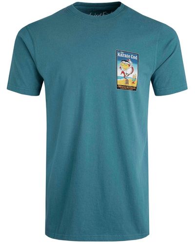 Weird Fish Karate Cod Artist T-shirt - Blue