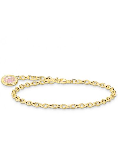 THOMAS SABO Jewellery Fine Gold Plated Link Charmista Charm Bracelet - X2088-427-39-l19 - Metallic