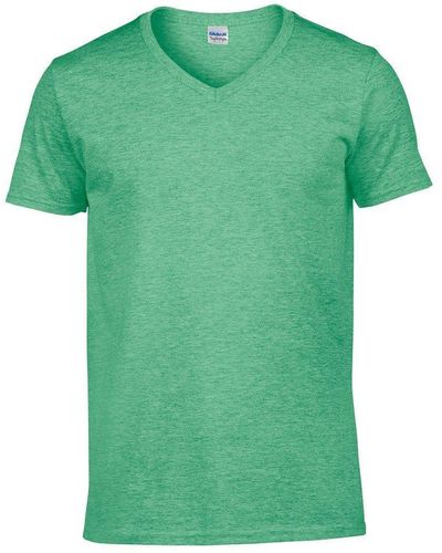 Gildan Soft Style V-neck Short Sleeve T-shirt - Green