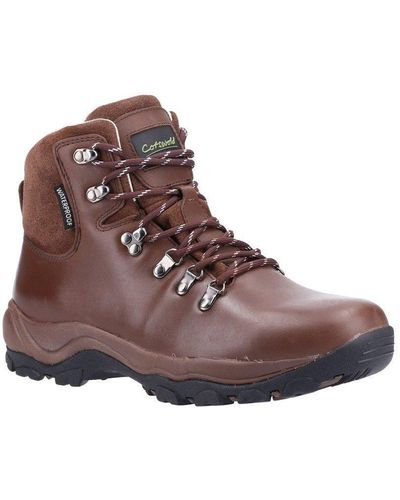 Cotswold 'barnwood' Leather Hiking Boots - Brown