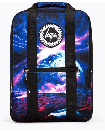 Hype Galaxy Space Boxy Backpack - Blue