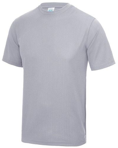 Awdis Just Cool Performance Plain T-shirt - Grey