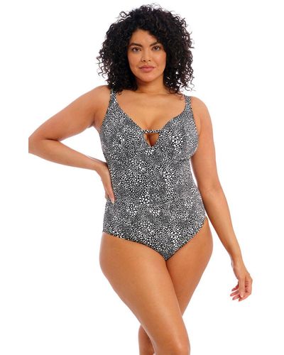 Elomi Pebble Cove Non Wired Swimsuit - Grey