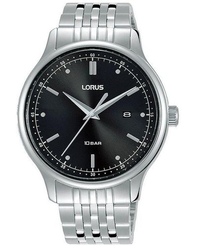 Lorus Stainless Steel Classic Analogue Quartz Watch - Rh901nx9 - Black