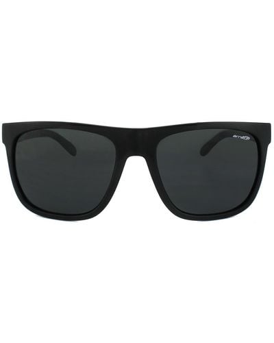 Arnette Rectangle Black Grey Sunglasses