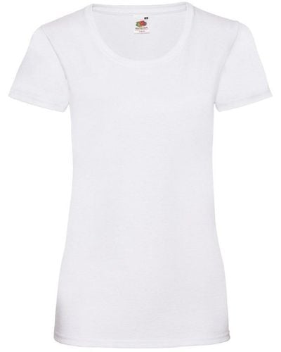 Fruit Of The Loom Valueweight Lady Fit T-shirt - White